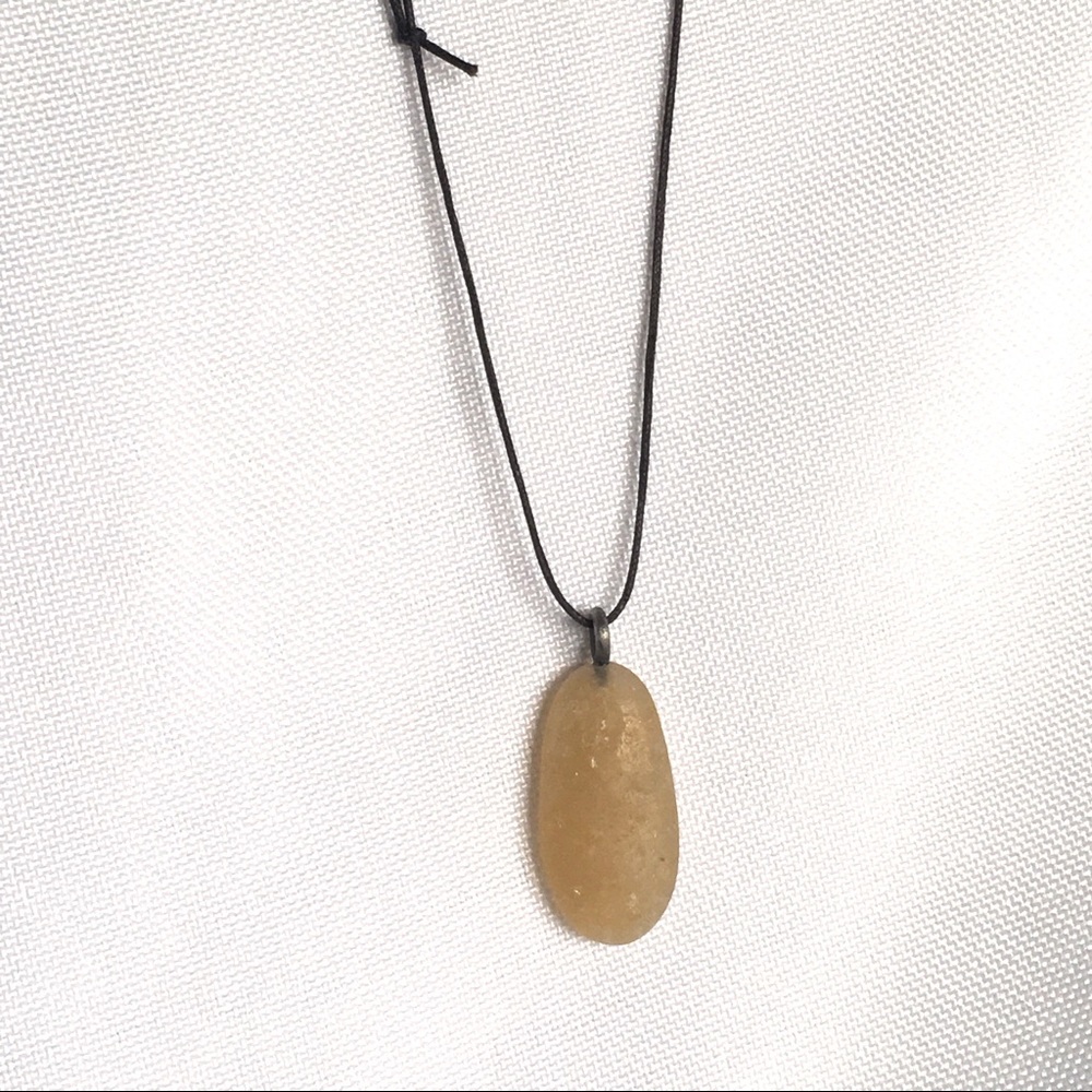 Therapy Stone Necklace Sterling Silver / 26-15”